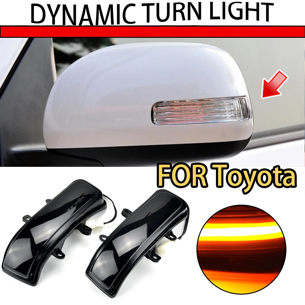 Side Mirror Indicator Dynamic Turn Signal LED Light For Toyota RAV4 XA30 Vanguard Previa Estima Alphard Vellfire Noah Voxy 4Runn