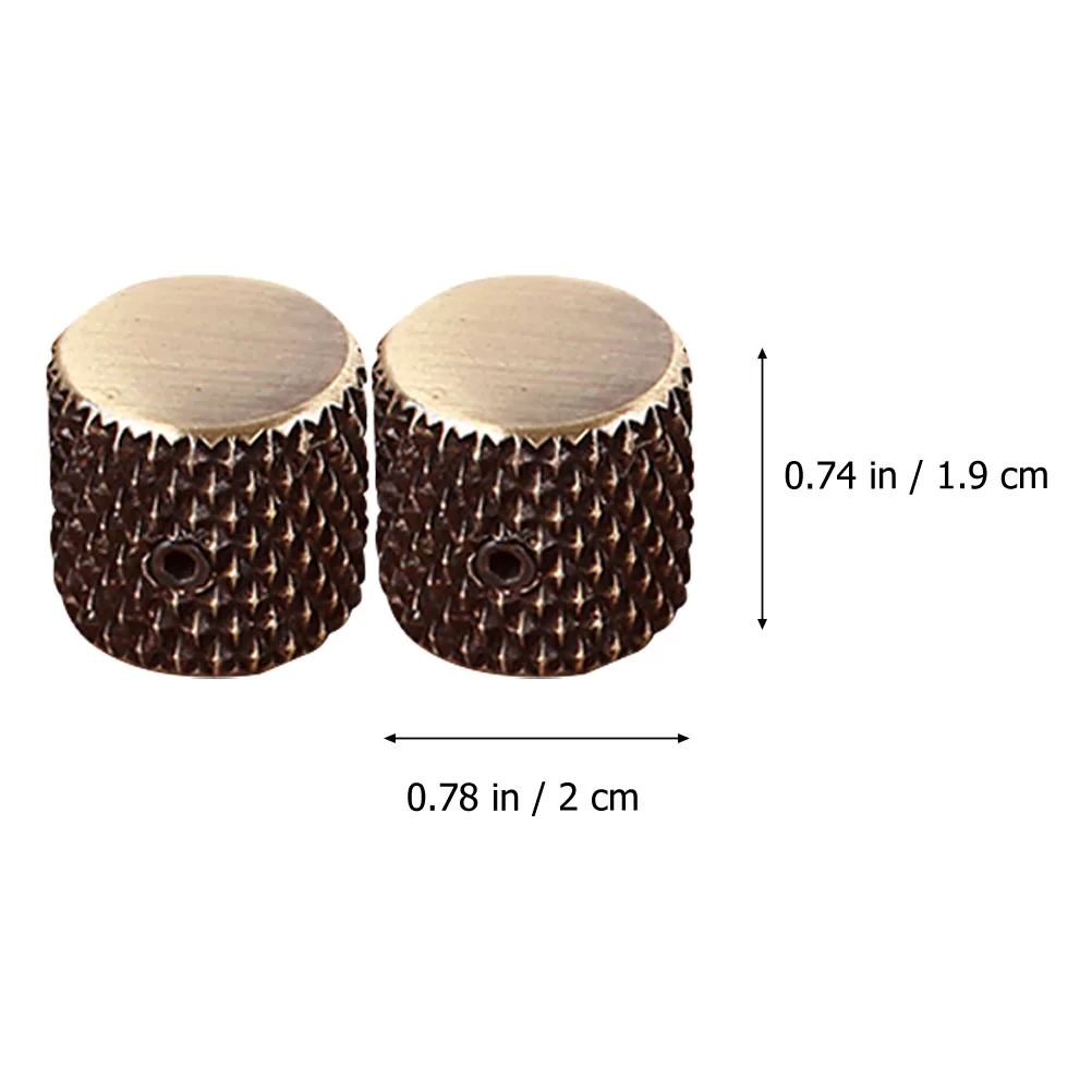 

4pcs Knobs for Bass Knob Electric Guitar Volume Tone Control Bass Metal Hardware Tone Control Knob Accessories