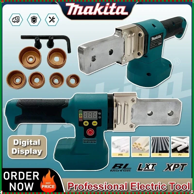 

Makita Electric Pipe Welding Machine Cordless Fuser PPR PE Soldering Iron Plastic Tube PP Heating Hot Melt For Makita Battery