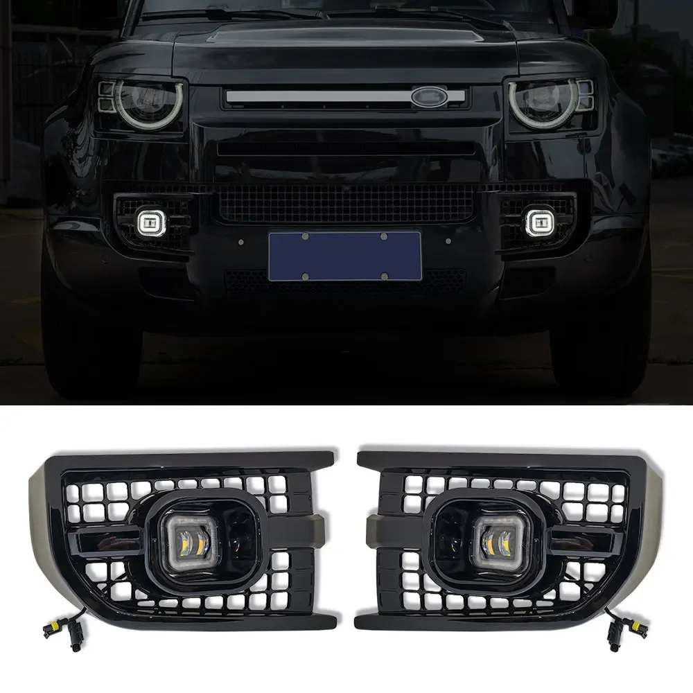 New Urban Auto Body Parts Daytime Running LED Fog Lights For Land Rover Defender 110 90 2020+