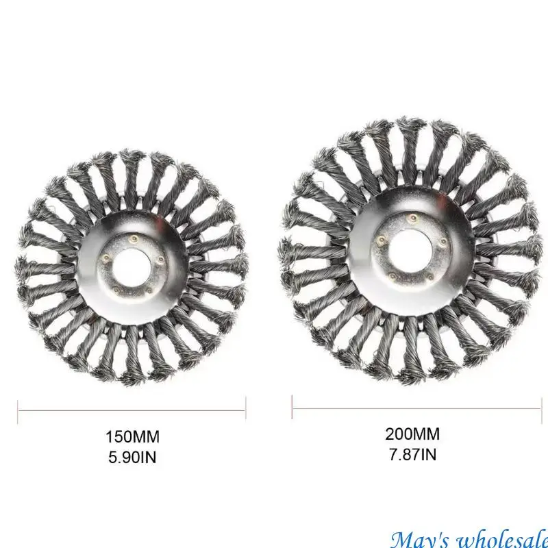 Rotary Weed Steel Wire Brush Untuk Penghapusan Gulma, 6 8 Kepala Pemangkas Pemotong 448A