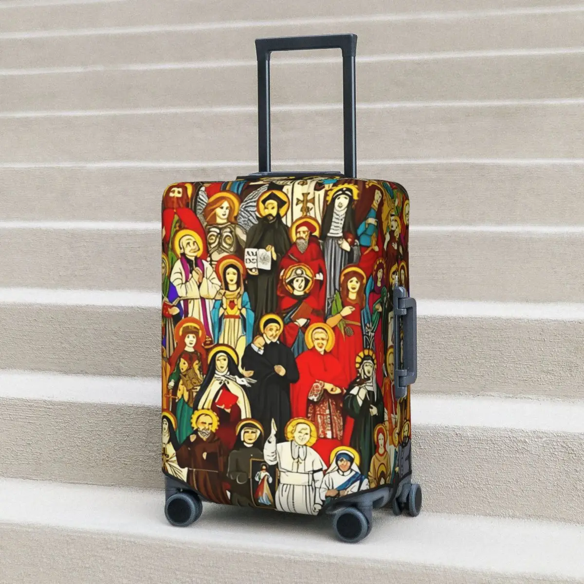 

Saints All Saints Catholic Saints Suitcase Cover Travel Holiday Fun Luggage Case Protector