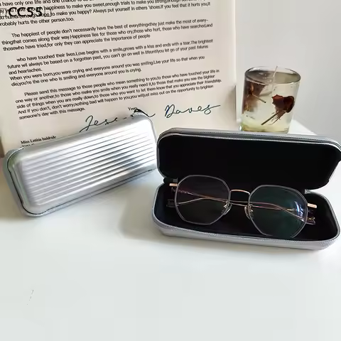 Advanced Creative Trolley Case Glasses Box Men's And Women's Portable Storage Box Simple Myopia Glasses Sunglasses〔CC55〕