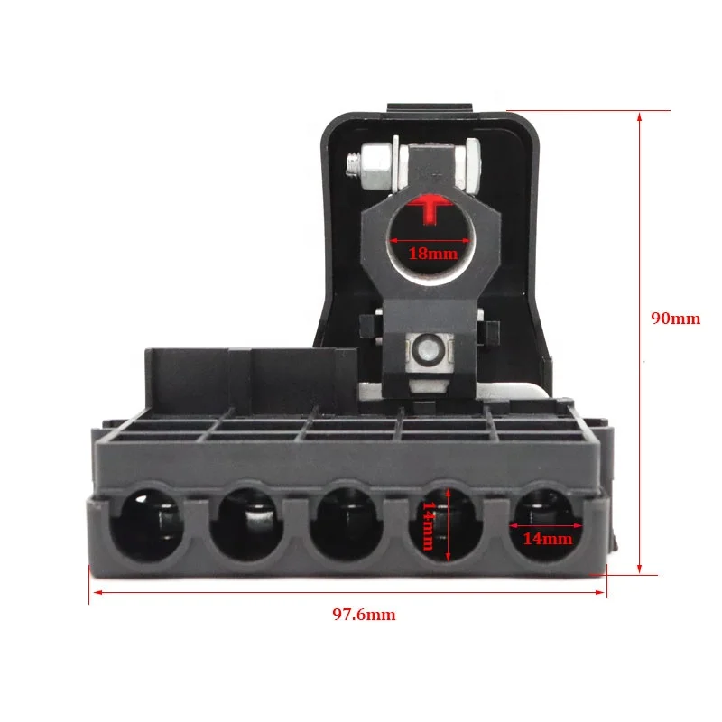 5 Way Car Battery Fuse Block ANG for ANS MIDI Screw-in Plastic Fuse Box Holder for Vehicle Accessories