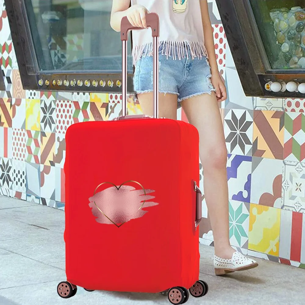 Luggage Case Scratch Resistant Trolley Protective Cases Love Print Travel Accessory Cover Apply To 18-28 Inch Suitcase Covers