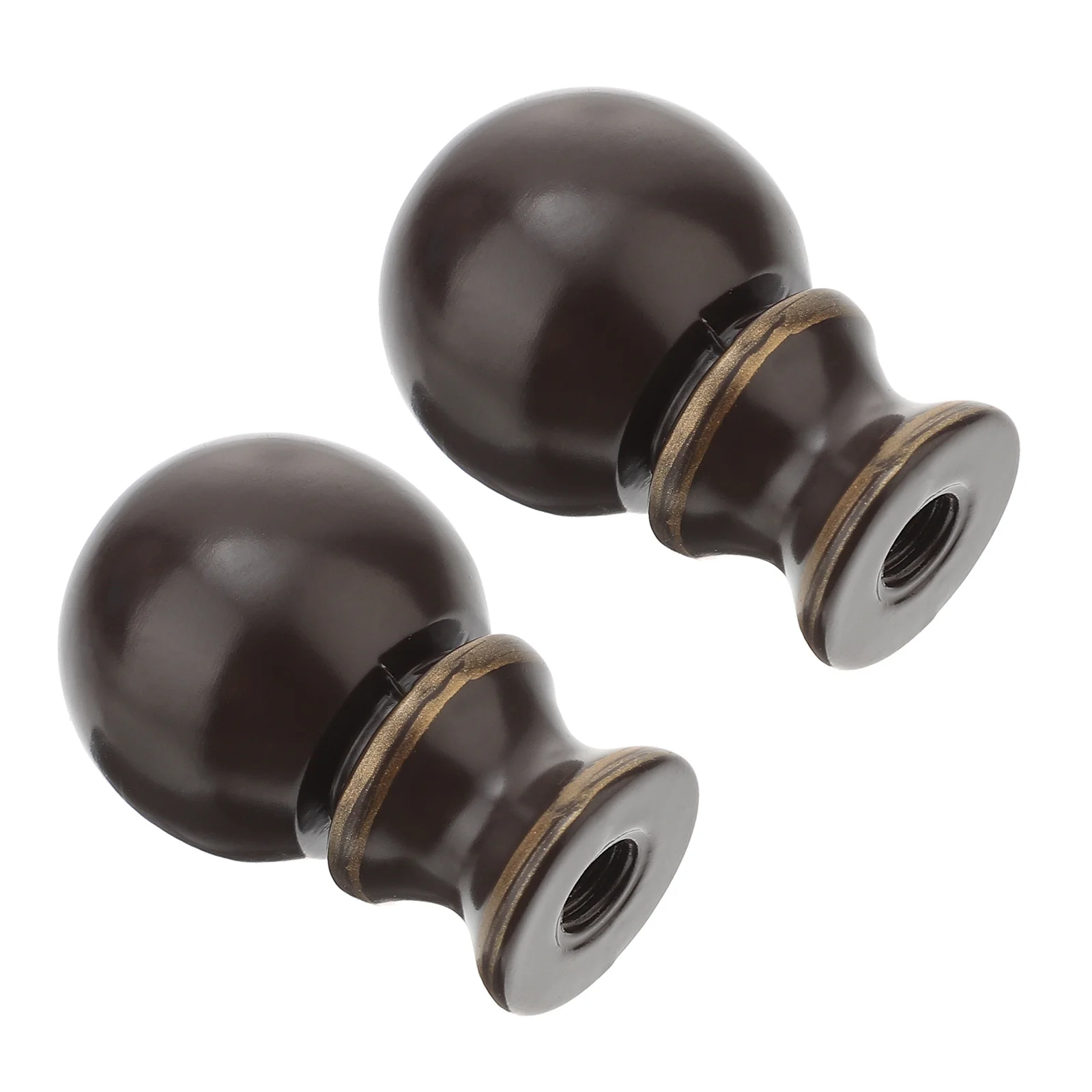 2 pcs Retro Table Finials Iron Ball Shape Cap Holder For Bedroom Living Room Lamp Shade Finials Table Lamp Caps Knobs Light Ball