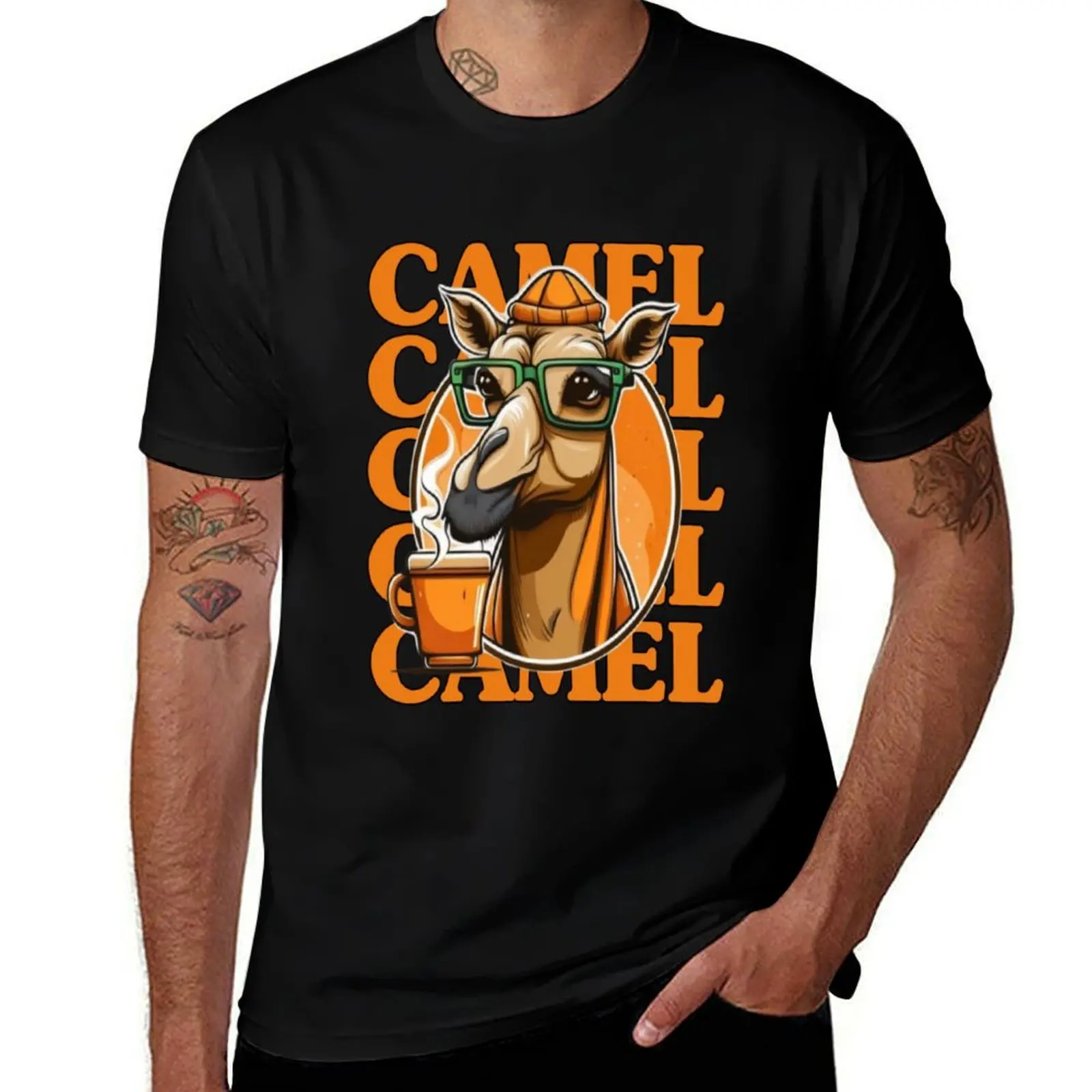 

Camel. T-Shirt Louboutins summer top oversizeds men clothes