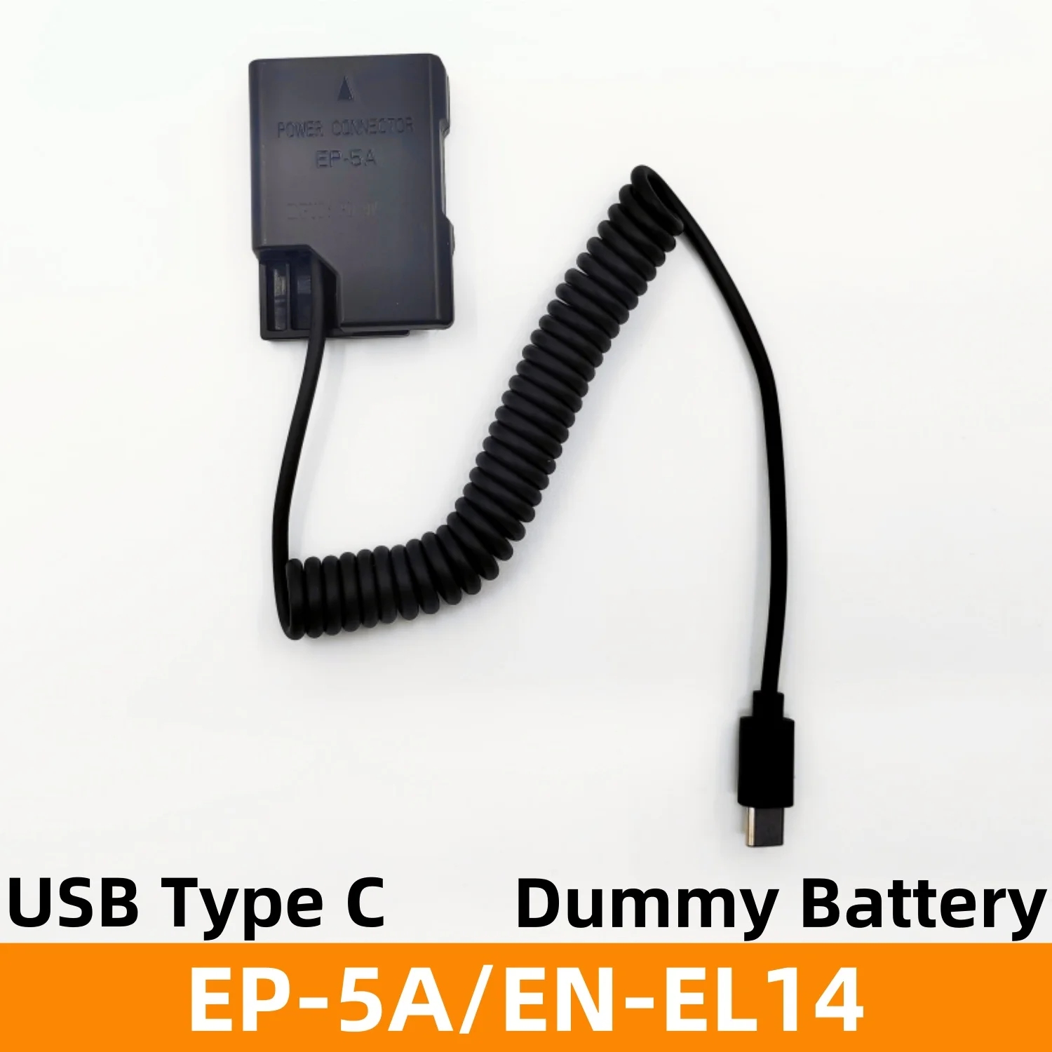 EN-EL14 Dummy Battery EP-5A DC Coupler USB Type C Adapter For Nikon D5300 D5500 D5600 P7100 P7700 P7800 D3400 D3500 Camera