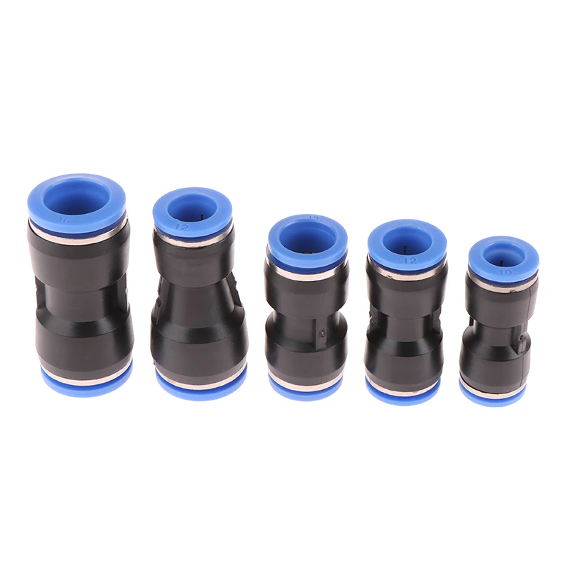 Pneumatic Fittings Fitting Plastic Connector PU 4/6/8/10/12/14mm For Air Water Hose Tube Push In Straight Gas Quick Connection