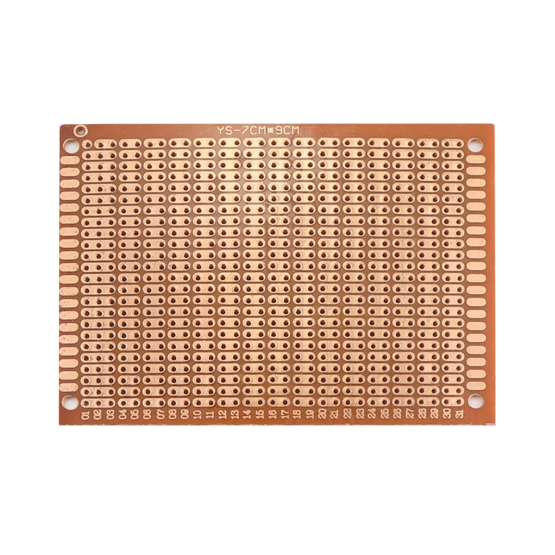 5/10 sztuk DIY szkolenie spawalnicze 7x9 7*9CM prototypowy papier PCB uniwersalny eksperyment matryca płytka drukowana dwa połączone otwory 70x90MM — zdjęcie produktu 5