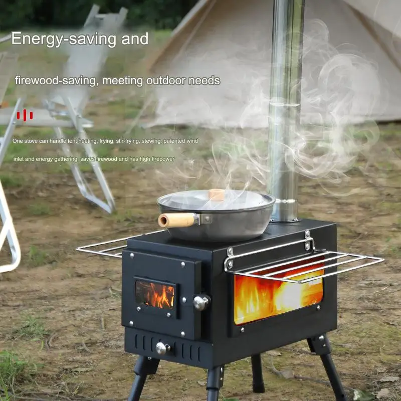 

All Season Stainless Steel Charcoal Heater Waterproof Cover Included Patio Deck Camping Essential