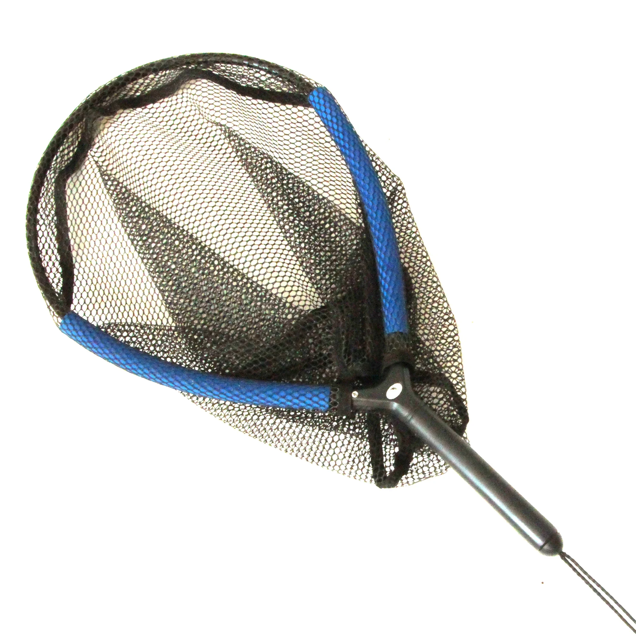 30*40CM Floating Rubber Net Plastic Handle Fish Landing Net Fly Fishing Landing Nets