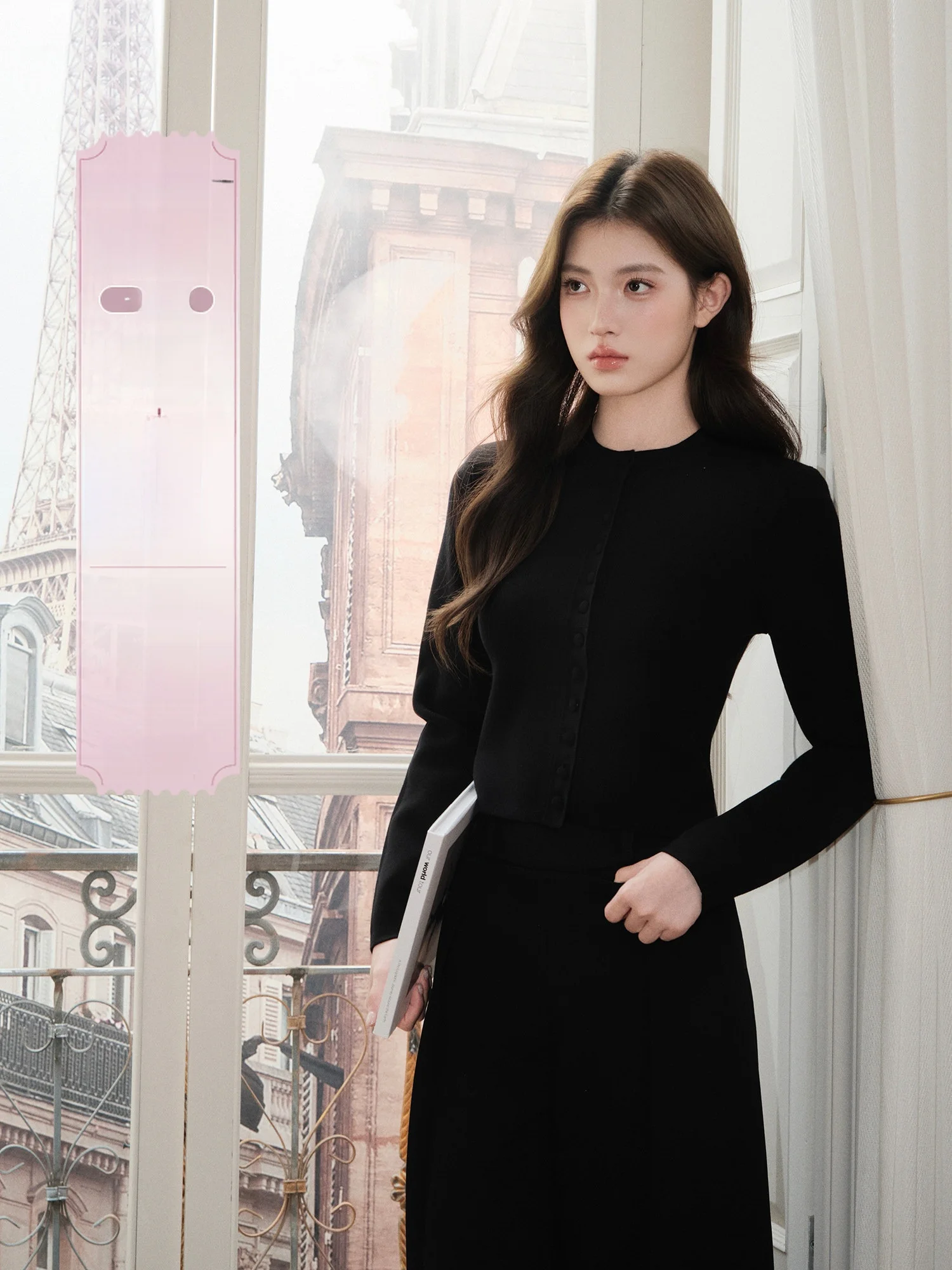 

Женский вязаный кардиган с круглым вырезом на пуговицах, мягкая верхняя одежда из вискозы и полиэстера, повседневный стиль, осень-зима