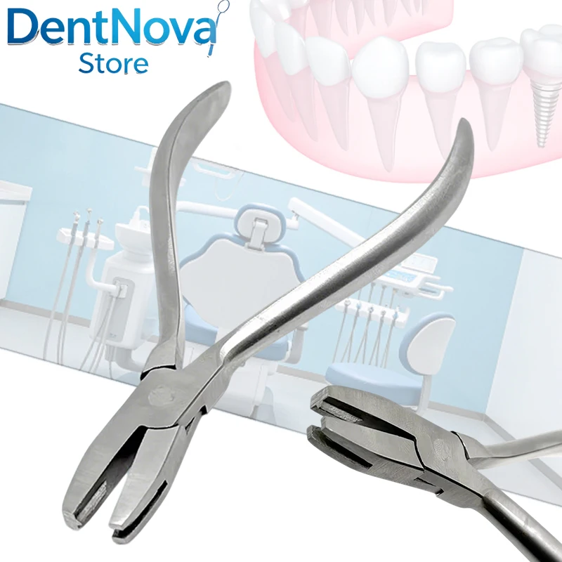 

Dental Stainless Steel V Stop Loop Bending Plier Orthodontic Wire Forming Forceps Tool