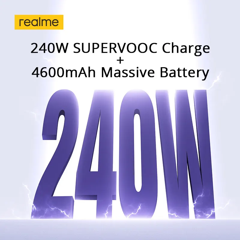 Realme GT3-Supervooc Charge Snapdragon 8 + Gen1, 240W, 6.74 ", 144Hz, écran Ultra AMOLED 1.5K, 16 Go + 1 To, méga stockage, première mondiale