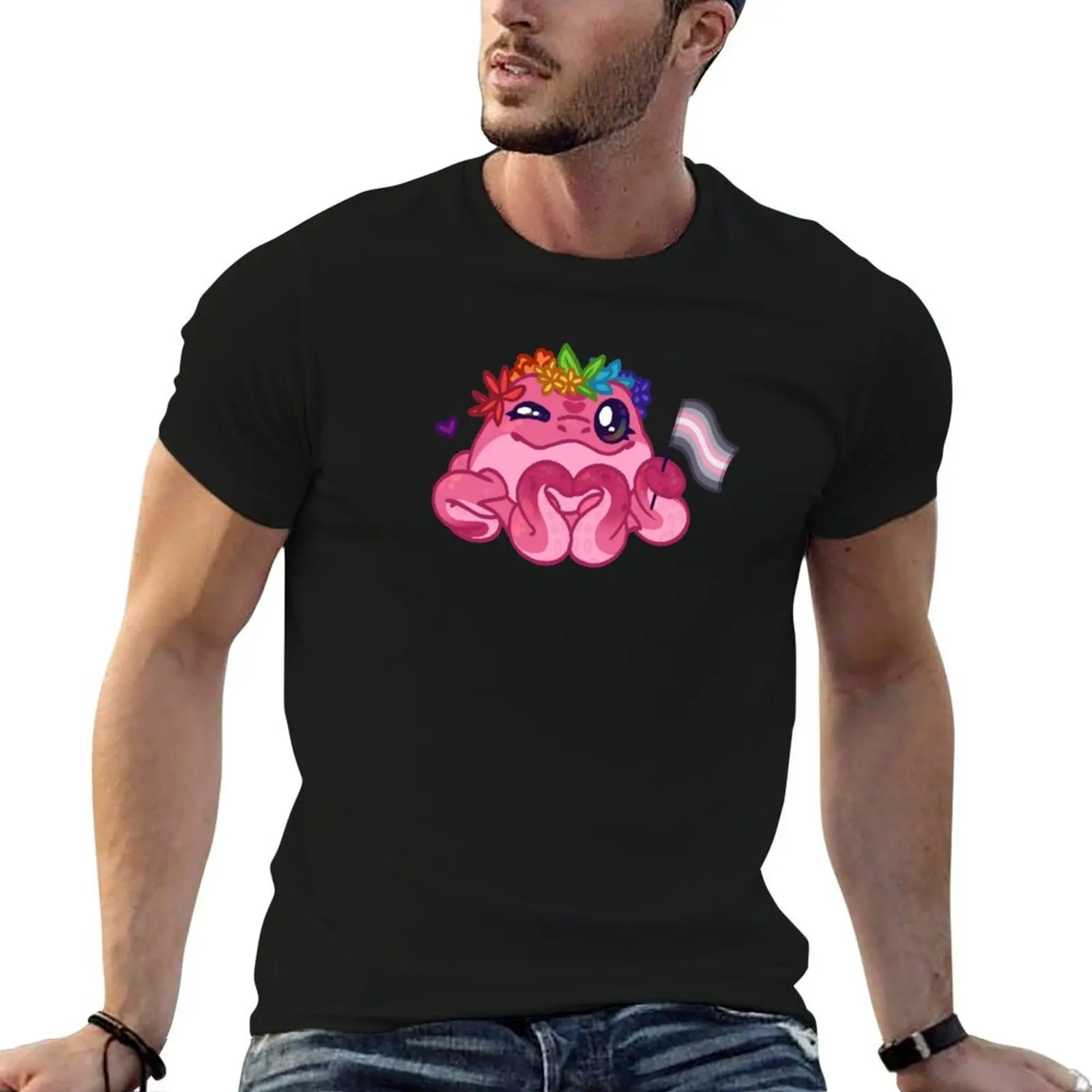 

Pride Pretzel Demigirl T-Shirt man t shirts for men t shirts cotton 100% T-Shirt