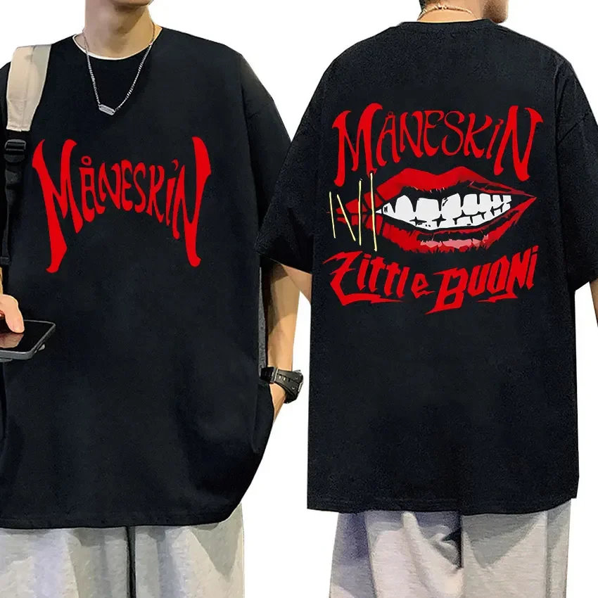 تي شيرت رجالي من فرقة الروك ، هيب هوب ، كلاسيكي ، قوطي ، دافئ ، قطن ، كبير الحجم ، ملابس شارع ، جولة حول العالم ، نسائي ،