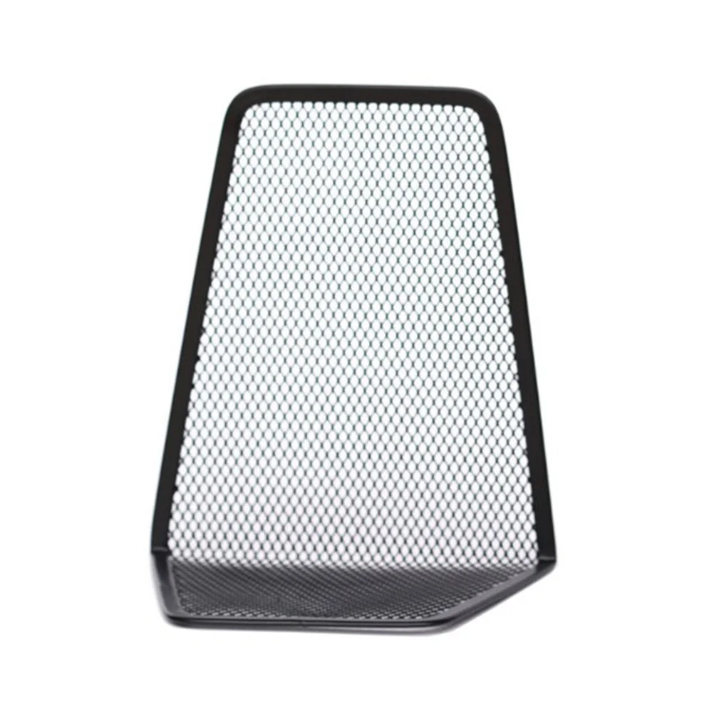 

2Pcs Iron Mesh Book Stand Black Sturdy Metal Structure Round Mesh Design Neat Orderly Dustproof Office Home Use
