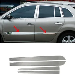 Stainless Steel door Side Molding Trims For RENAULT KOLEOS 2008 09 10 2011 2012 2013 2014 2015