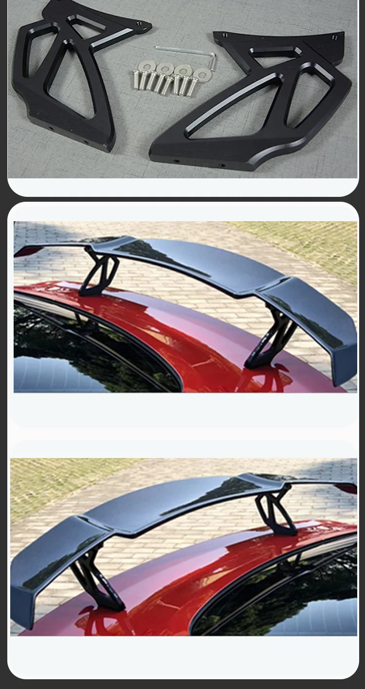 

Ford, Mustang, Carbon Fiber Tail, Fixed Wing, Rear Spoiler for 2015-2022 Car Accessories