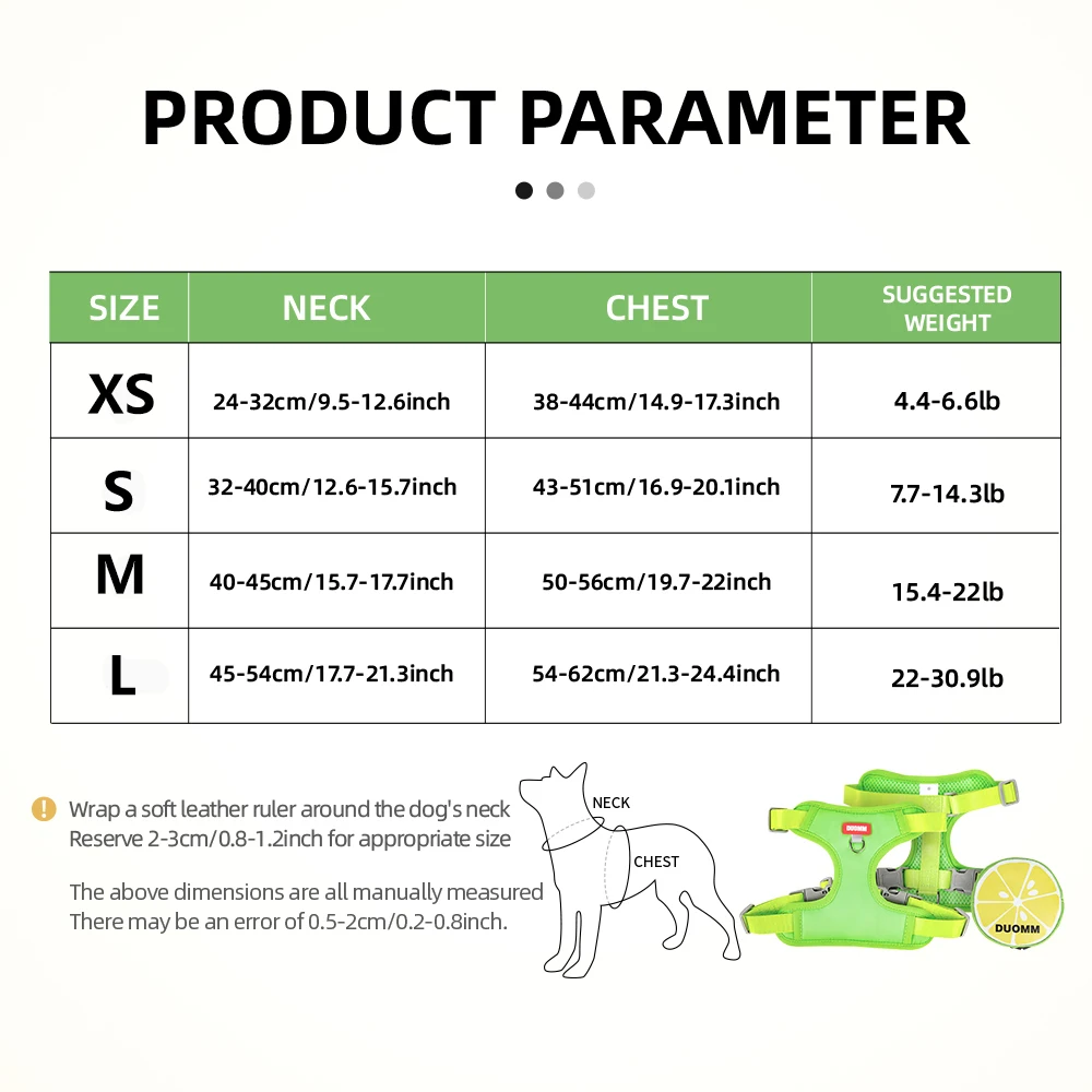 Cute Fruit Backpack Pet Chest Strap Set, Anti Slip Soft Breathable Pet Chest Strap Traction Rope, Dog Cat Pet Backpack Chest Str