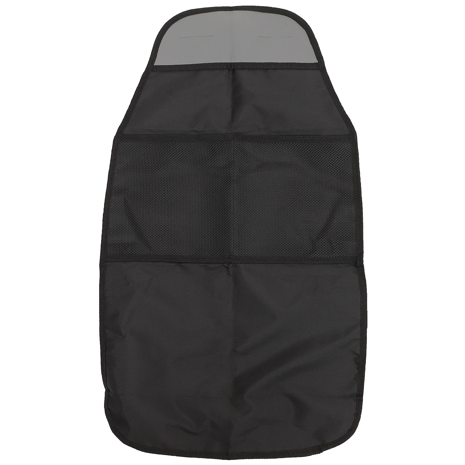 

Car Storage Bag 1 Piece Black Seat Back Protector Organizer Large Mesh Pocket Waterproof Kick Mat Fits Most Vehicles
