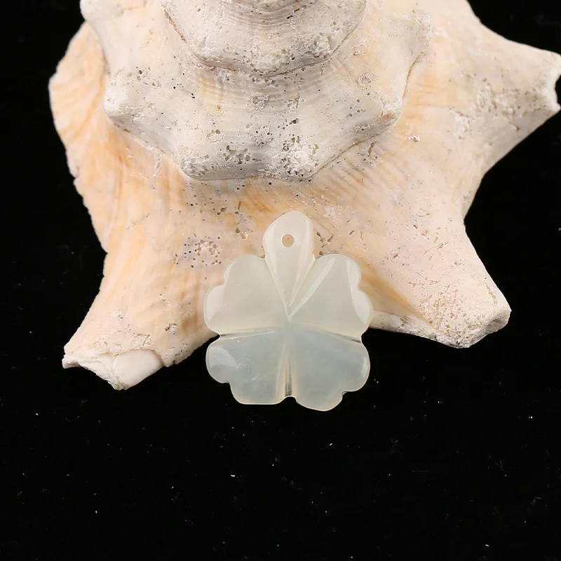 B&F Handmade White Quartz Pendants, Genuine Natural stones beads, Unique Stones for jewelry & DIY Earring Beads