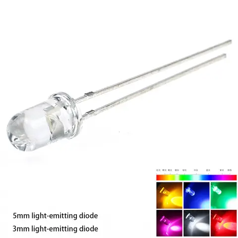 3 मिमी 5 मिमी पीला झिलमिलाता झिलमिलाता एलईडी डायोड मोमबत्ती एलईडी झिलमिलाती रोशनी स्पष्ट गोल लेंस आंतरायिक लौ प्रकाश उत्सर्जक डायोड 10 best sales एलईडी लौ - №9