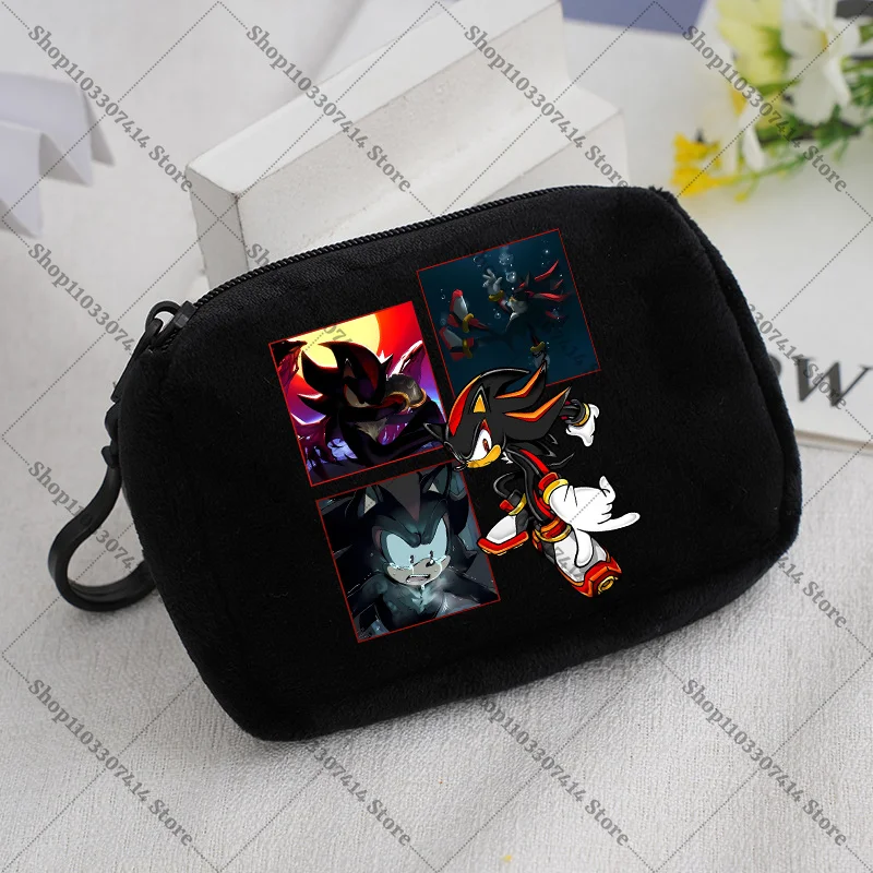 Anime Game Cartoon Coin Purse Casual Accessories Zip Wallet Hedgehog Creative Cute Storage Pouch Fashion ID Card Holder Gifts - view 5