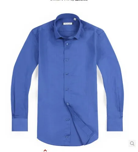 Plus Size XS-5XL 6XL Cotton Mens Dress Shirts Commercial Male Long Sleeve Slim Fit Shirts Men\'s Clothing SFL4A47