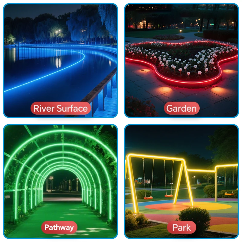 غطاء قناة LED من السيليكون المتكامل، شريط إضاءة مرن مقاوم للماء، خزانة ملف تعريف لخزانة المطبخ والإضاءة الخارجية