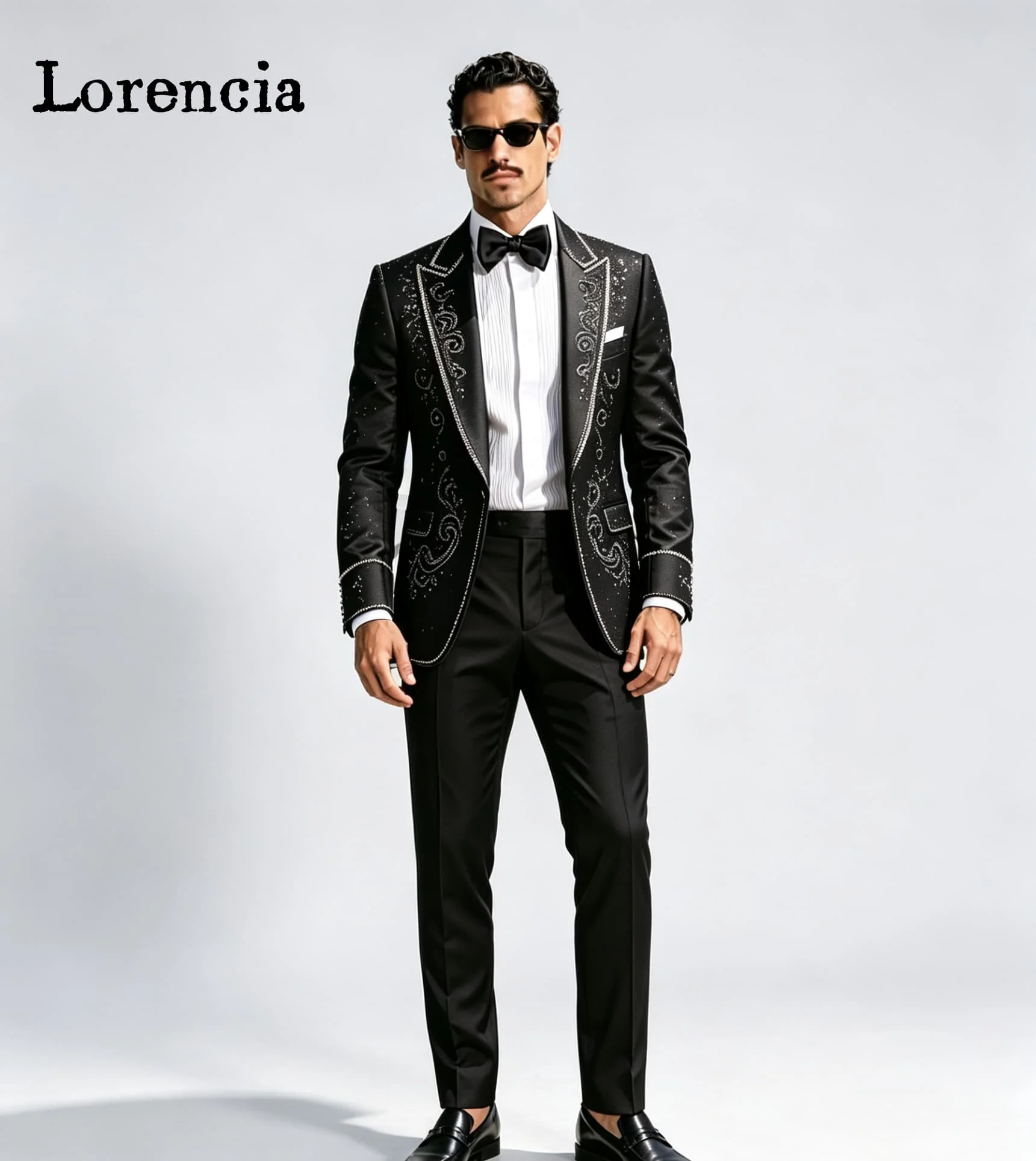 Luxury Men Suits Peak Lapel Slim Fit Simple Groom Wedding Tuxedos 2 Pieces Sets Customized Male Party Blazers vestidos de novia
