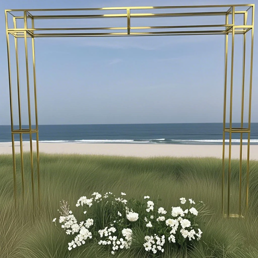 

Stable Shiny Gold-Plated Iron Frame Square Screen Wedding Backdrop Shelf Decor Flower Stand Event Stage Supplies