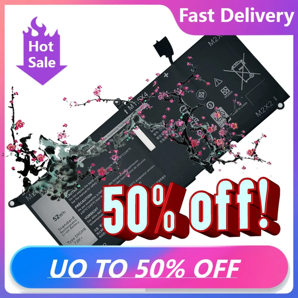 

【Fast Delivery】DXGH8 7.6V 52Wh Battery For Dell XPS 13 380 Inspiron 13 7390 Latitude 3301 Vostro 13 5390 G8VCF 5391 7391 7490