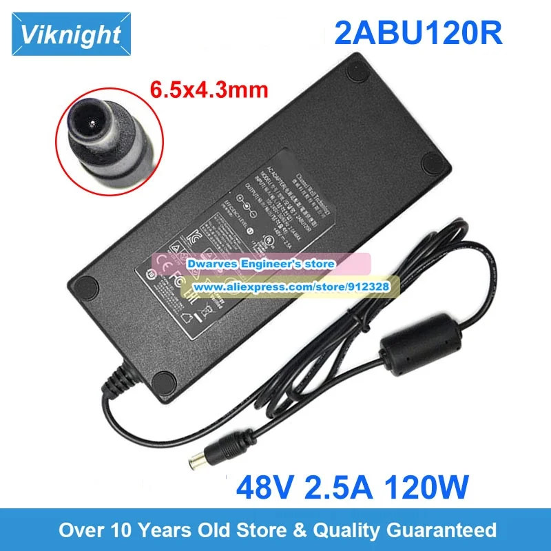 2ABU120R MPS120S-VI AC Adapter 48V 2.5A 120W Charger for Reolink RLC16-410 Dahua DVR Power Supply
