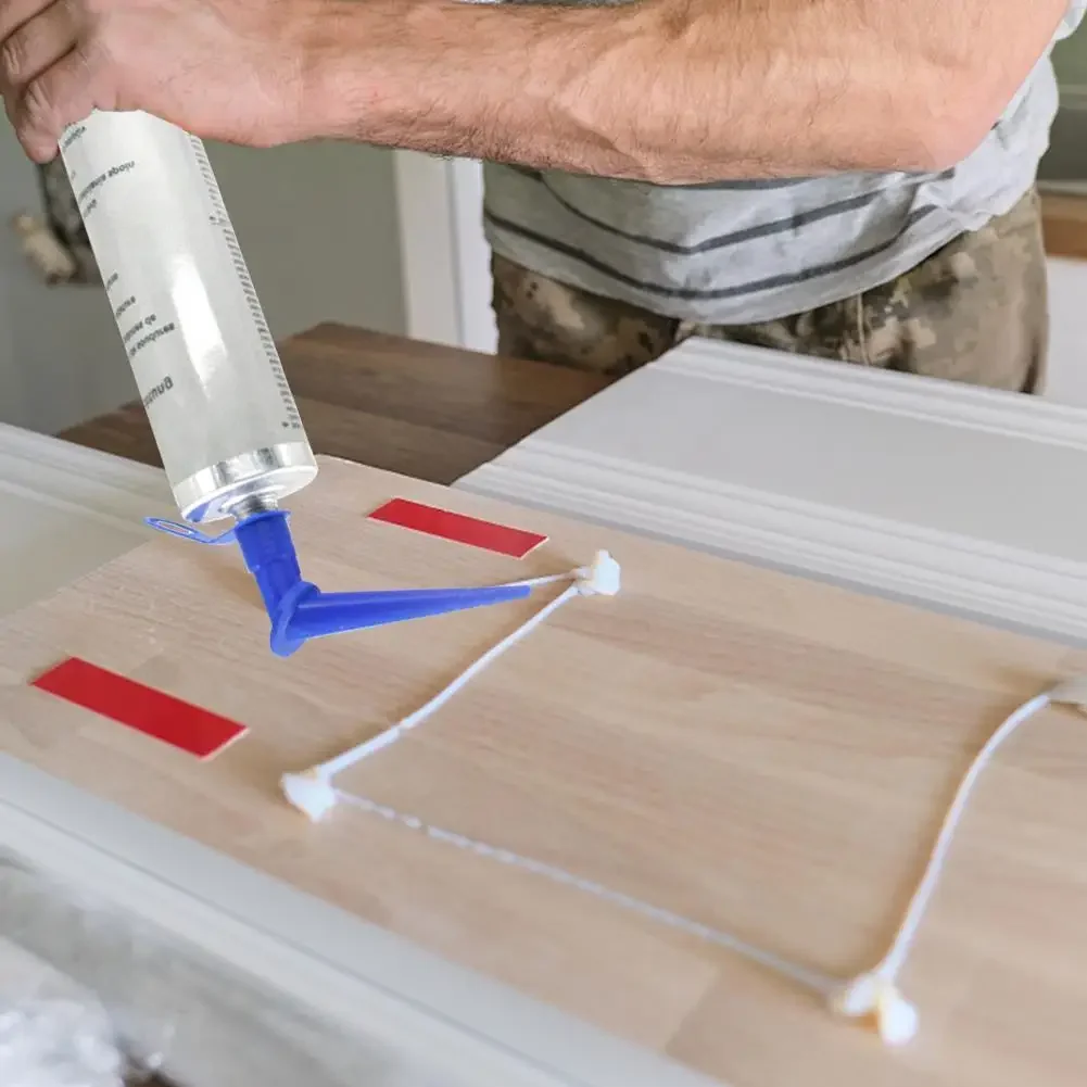 

5 шт., насадка для уплотнения, пластиковая профессиональная насадка для клея для стекла, универсальные насадки для пистолета для уплотнения, строительные инструменты