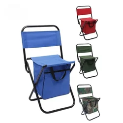 1pc portátil dobrável acampamento com caixa cadeira ultraleve destacável praia cadeira de pesca ao ar livre caminhadas piquenique viagem mazar fezes