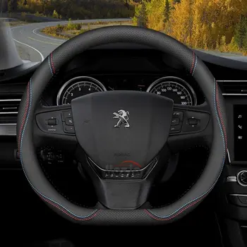 Kožený potah na volant pro Peugeot 307 106 Partner 407 406 306 301 108 607 408 207 206 208 308 508 SW GT 2012 - 2025 10 nejlepší prodej kryt volantu pro Peugeot 206 - №10