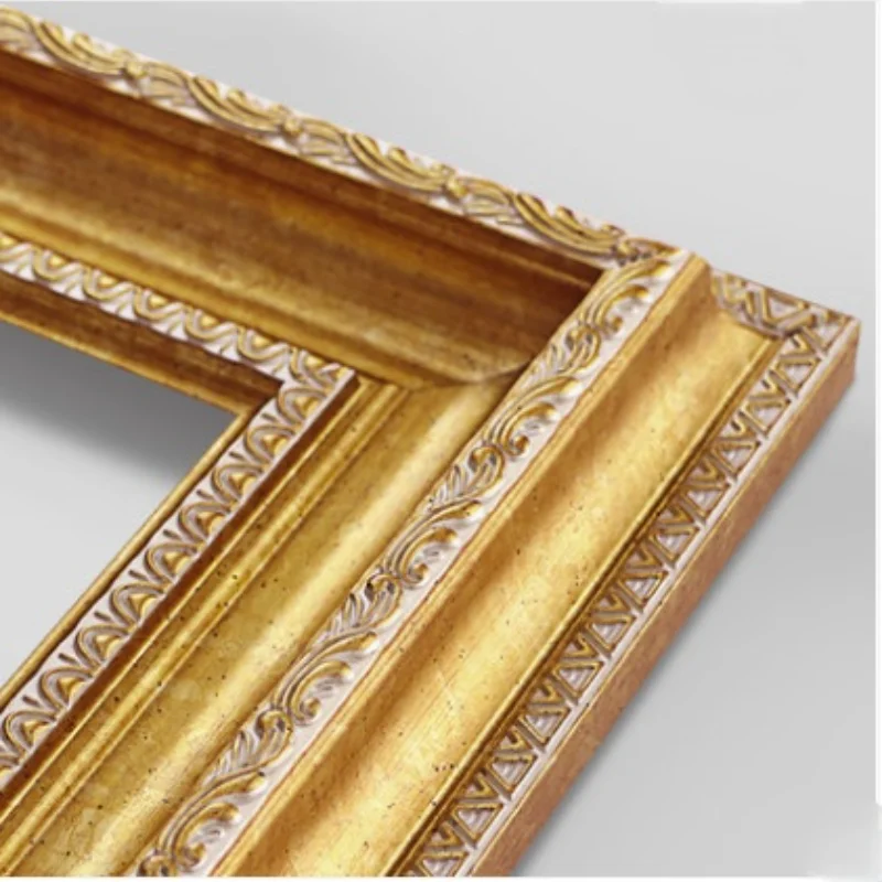 Imagem -05 - Quadro Dourado Elegante para Home Decor Antiguidade Europeia Foto da Parede Pintura Luxuosa Vintage Presente Personalizado