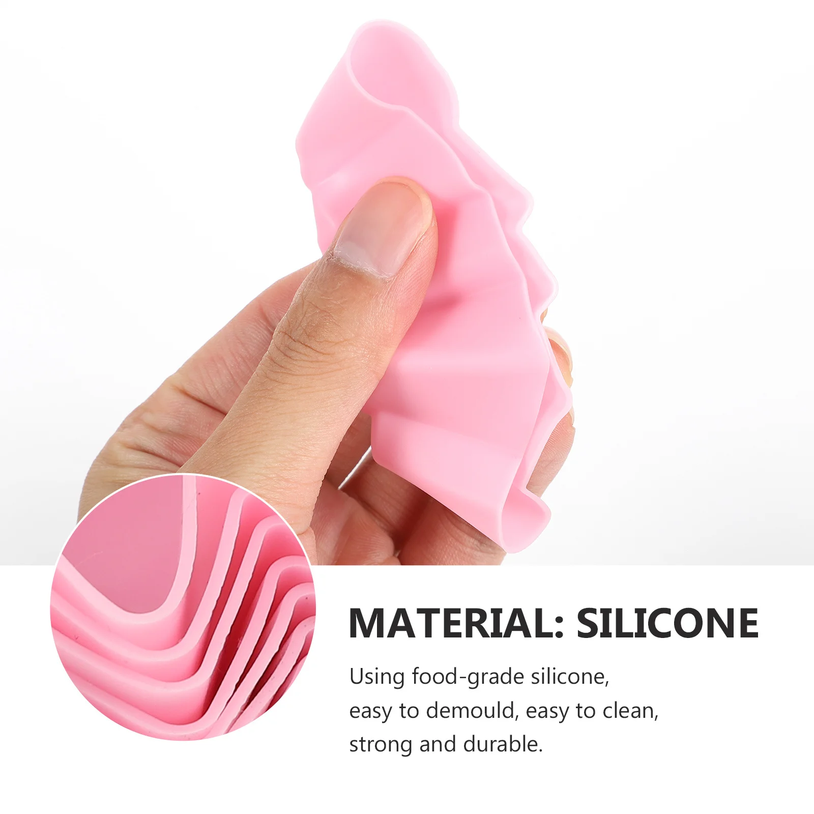 

12pcs Silicone Cake Molds Baking Dessert Non-Stick Muffin Cups Easy Demoulding Diy Baking Tool Heat Resistant Bakeware