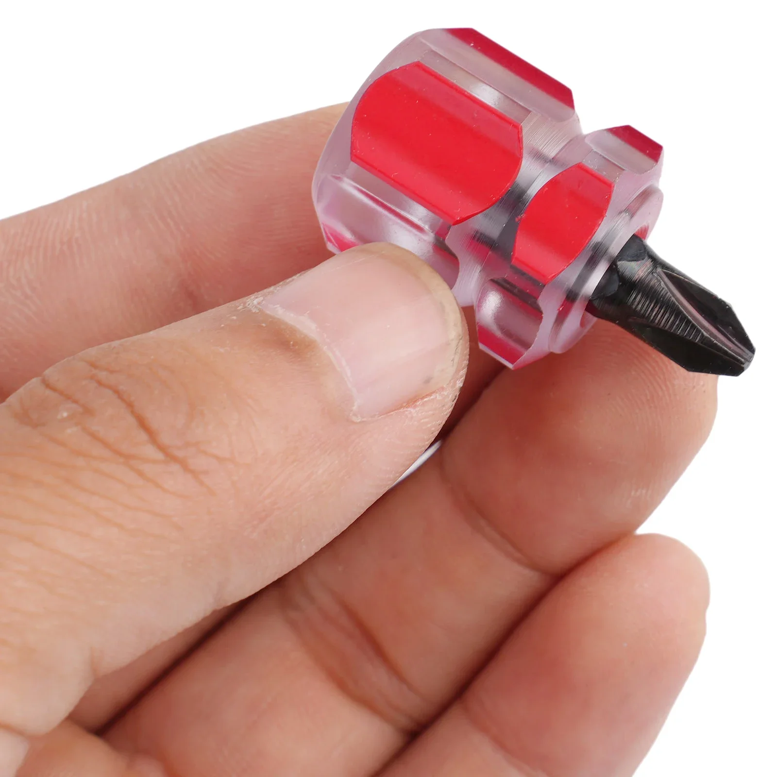 2pcs Short Handle Flat Head /Cross-Head ScrewDriver Screwdriver Anti-slip Handle Sewing Machines Repair Tools