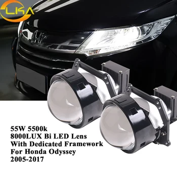 LKA 2PCS Bi LED Lenses for Car Headlights Auto Bi Ice Projector Lenses Hella 3r G5 Lense for Honda Odyssey 2005-2017