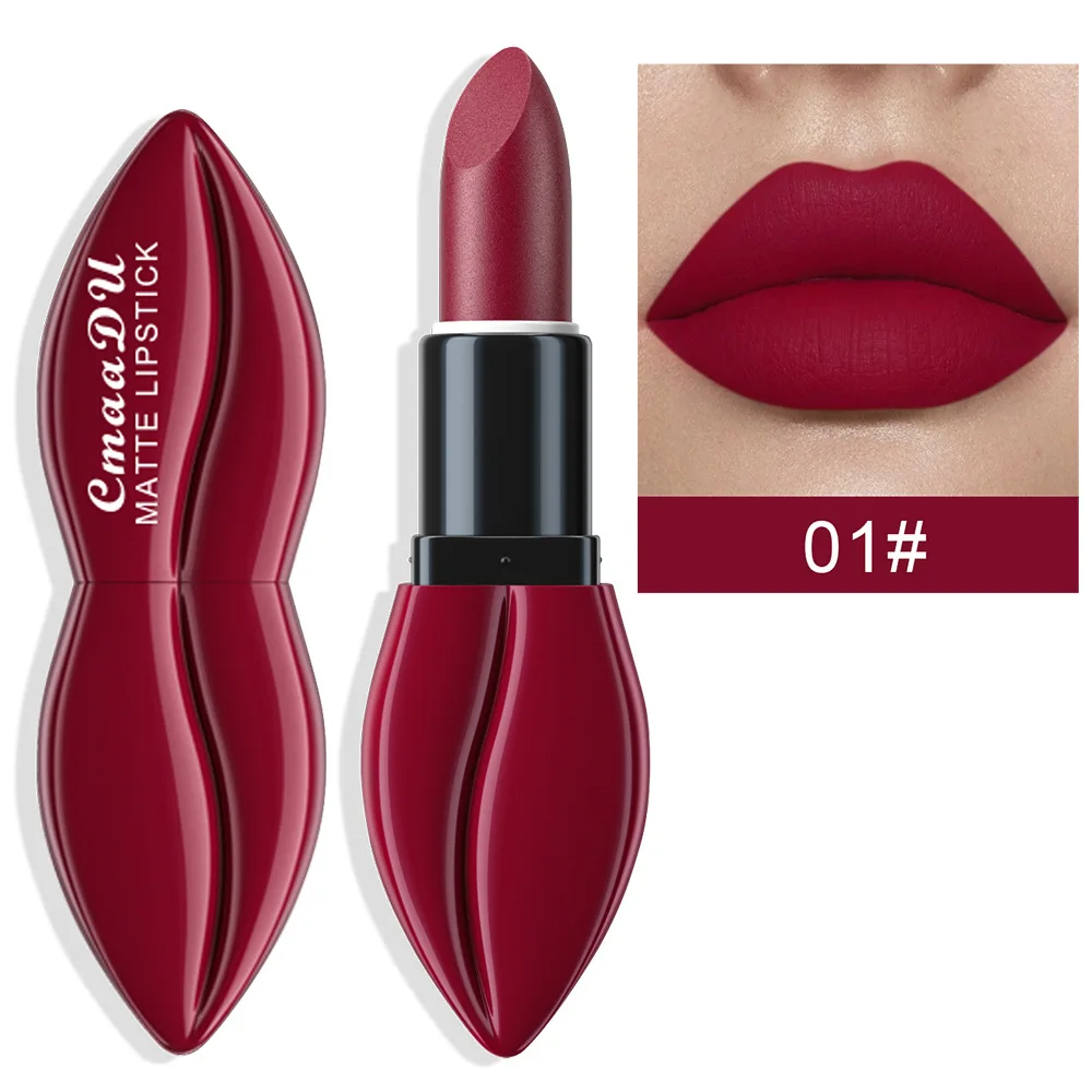 CmaaDu muti-colors matte lipstick long-lasting and easy to apply natural moisture comfortable fine and smooth texture sexy lips