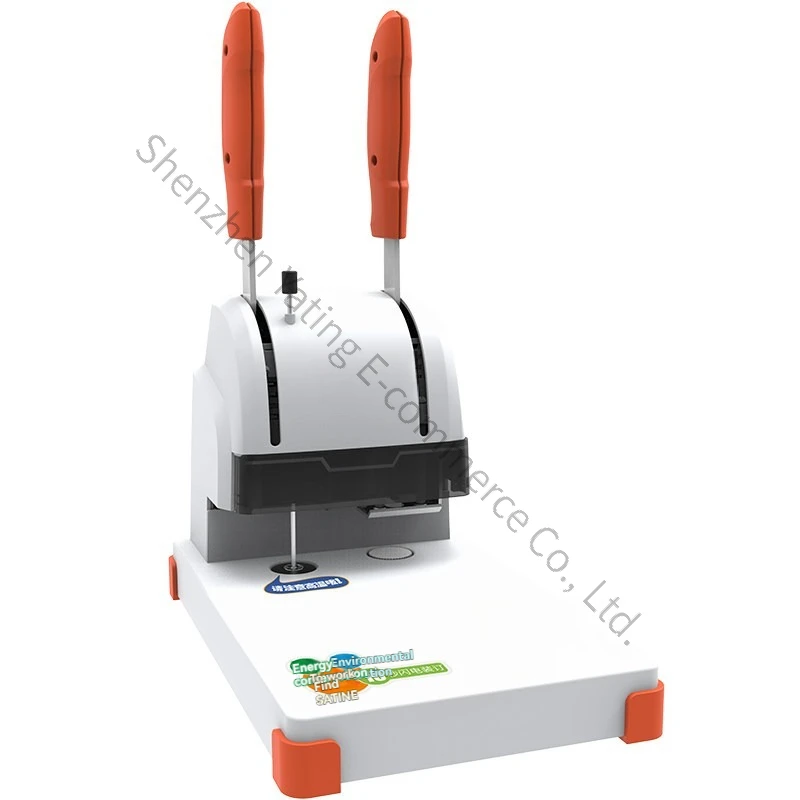 Small Financial Book Document Bidding Bill File Punching Fast Accounting Voucher Binding Machine Manual Hot Melt Tube