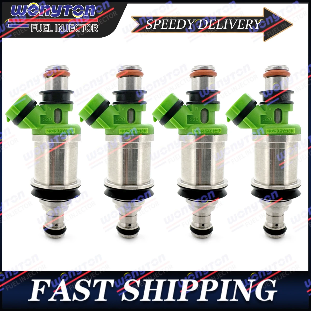 

4X OEM 23250-74140 Fuel Injector For 1994-2000 Toyota 2.0L 2.2L I4