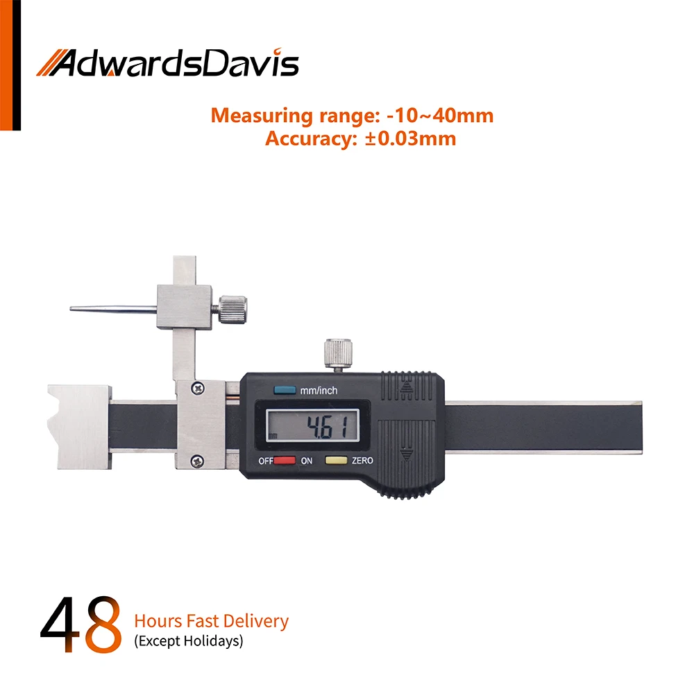 

Digital Display Face Difference Ruler Curved Surface Plane Measuring Range -10-10mm -30-30mm Tooth Thickness Digital Caliper