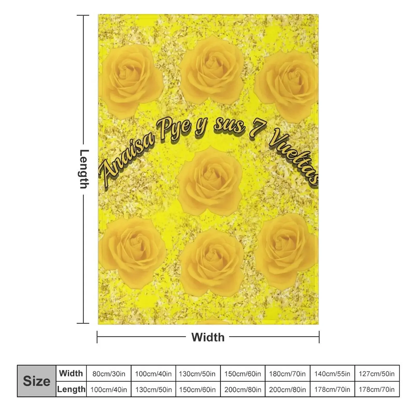 anaisa pye y sus 7 vueltas 7 yellow roses Throw Blanket Thin Softest Blankets