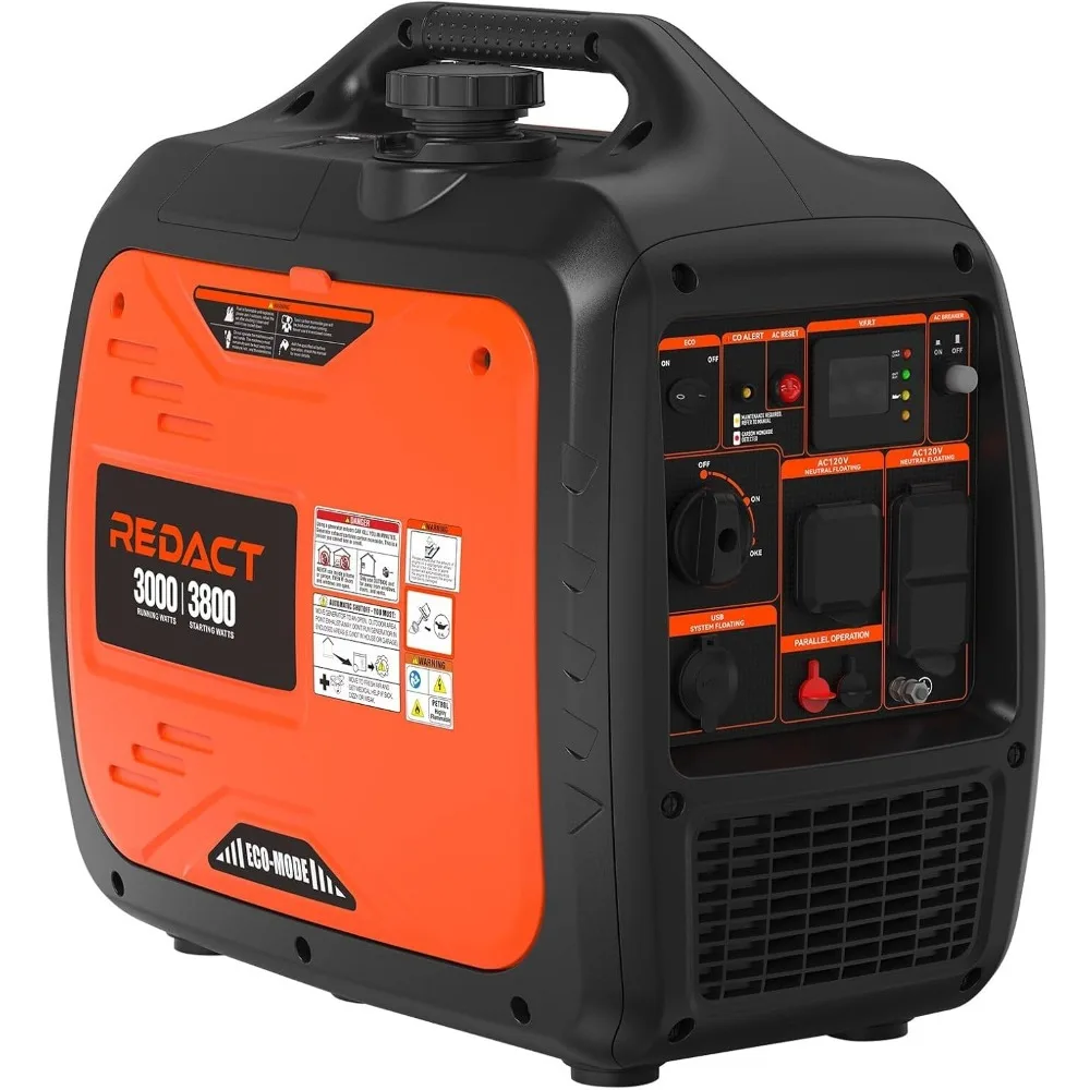 

3800W Lightweight Portable Inverter Generator with Clean Power for Home, Camping, RV, Tailgating & Emergencies |, Customized