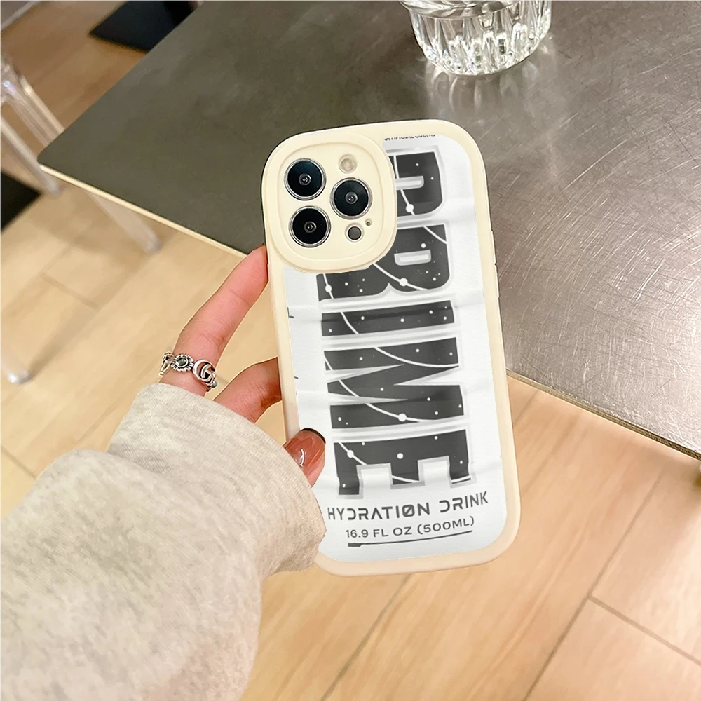 Prime Drink Phone Case For iPhone 15 16 14 11 12 13  lambskin silicone Pro Max Mini X XR XS 7 8 Plus cover