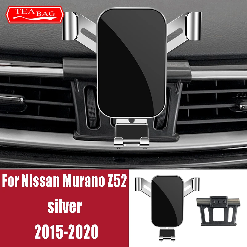 Car Mobile Phone Holder For Nissan Kicks P15 Terra Patrol Y62 Armada Murano Z52 GPS Gravity Stand Navigation Bracket Accessories